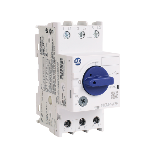 140MP-A3E-C32 - 140MP Motor Protection Circuit Breaker / Manual Motor Starter, Frame Size A, 3 kA, Adjustable Thermal/Fixed Magnetic MPCB, 25.0 - 32.0A