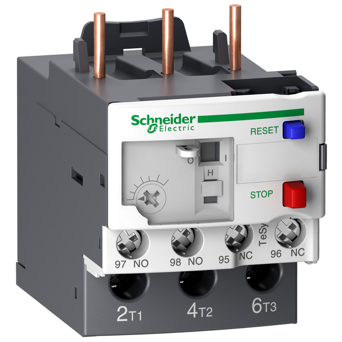 LR3D08L - Thermal overload relay, TeSys Deca, 690VAC, 2.5 to 4A, 1NO+1NC, class 20, for unbalanced loads