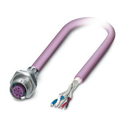 1239938 - SACCBP-M12FS-5CON-M16/5,0-920X - Bus system flush-type socket