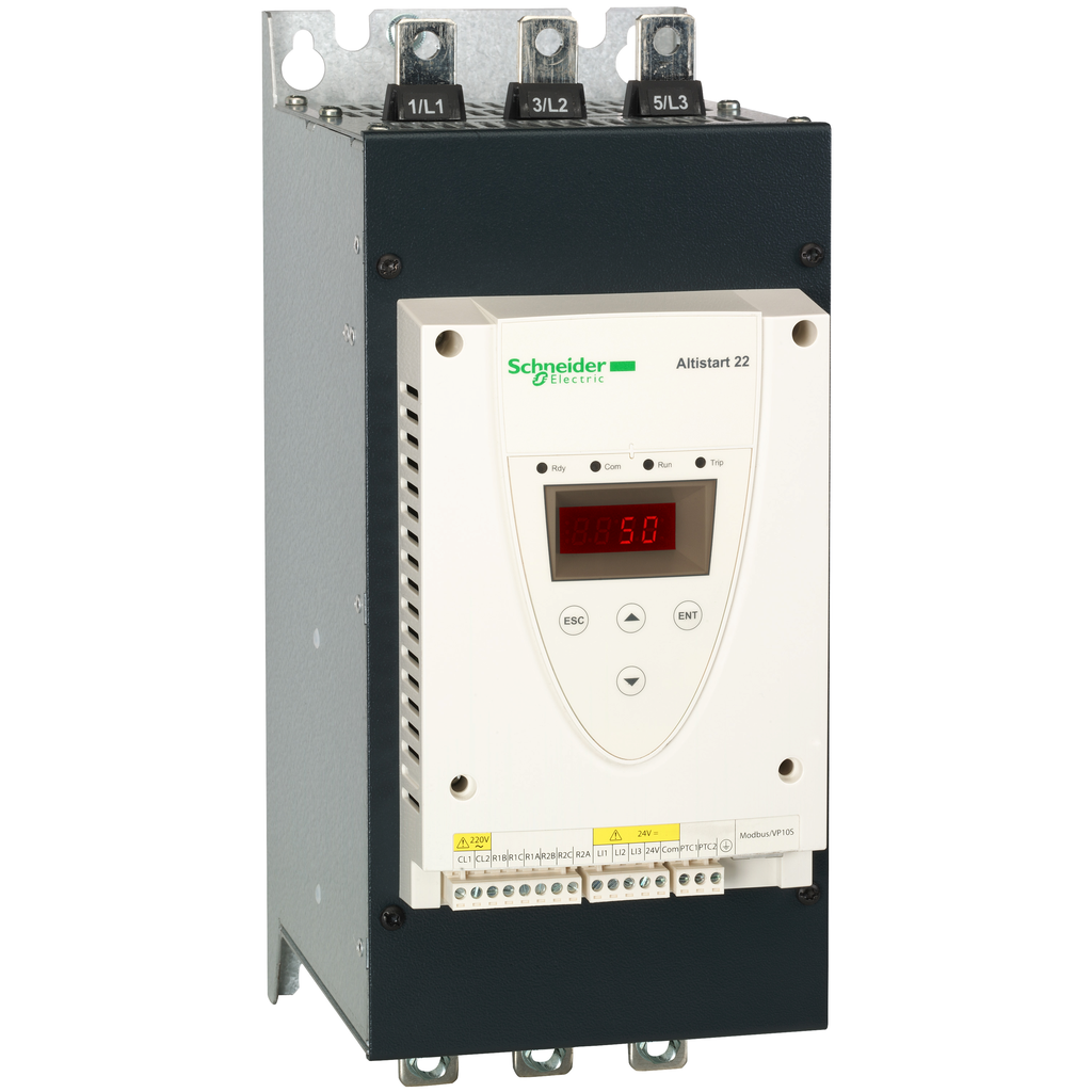 ATS22C11S6 - soft starter for asynchronous motor, Altistart 22, control 230V, 230 to 440V, 30 to 75kW
