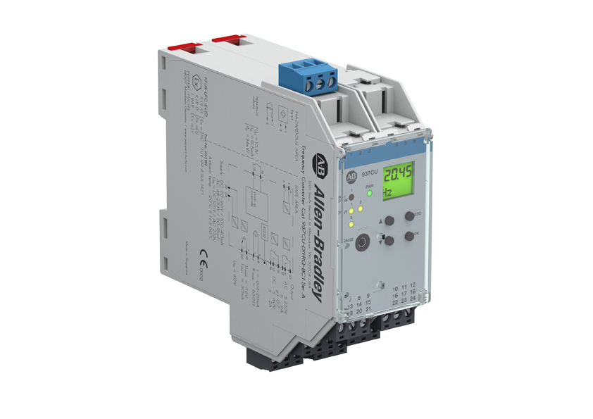 937CU-DIFRQ-BC1 - 937 Converter Barrier, 40mm Module (Universal Density), Digital In I/O Type, Converter, Frequency with Trip Alarm, 20-90V DC / 48-253V AC, Single Channel