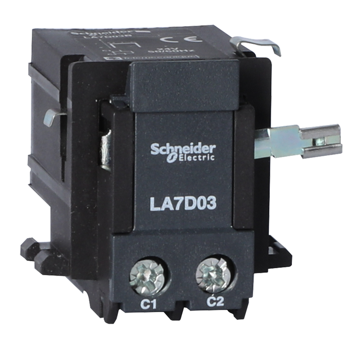 LA7D03F - Thermal overload relays, TeSys Deca, remote electrical tripping, 110V DC/AC