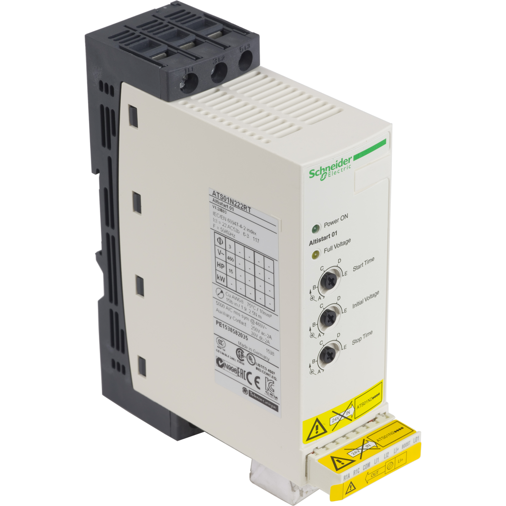 ATS01N222RT - soft starter for asynchronous motor, Altistart 01, ATS01, 22A, 460 to 480V