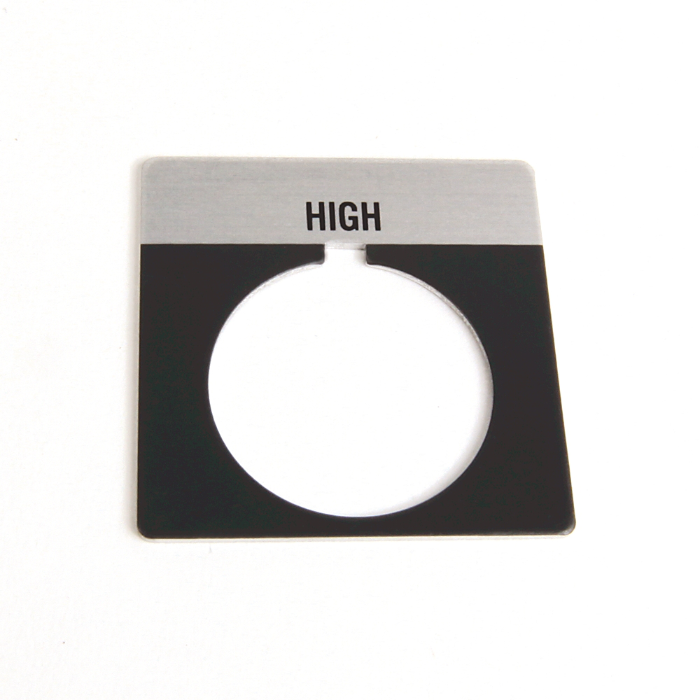800T-X512 - 800T Legend Plate,StandardHIGH, Package Quantity 1, Gray