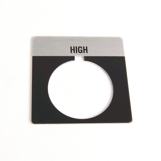 800T-X512 - 800T Legend Plate,StandardHIGH, Package Quantity 1, Gray