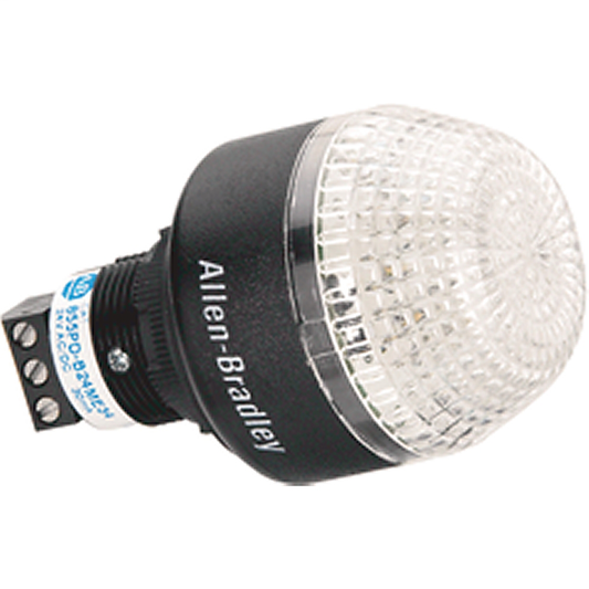 Alarmas de circuito doble para montaje en panel 855PD, carcasa negra, 120 V CA, 45 mm, combinación de luz y sonido, sirena, lente roja, orificio de montaje de 22,5 mm