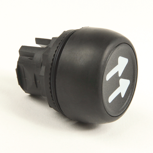 800FP-CD2U261 - 800FC - Plástico, 1 velocidad, Doble flecha, Negro, Vertical: Negro / ABAJO RÁPIDO o Blanco / ARRIBA RÁPIDO