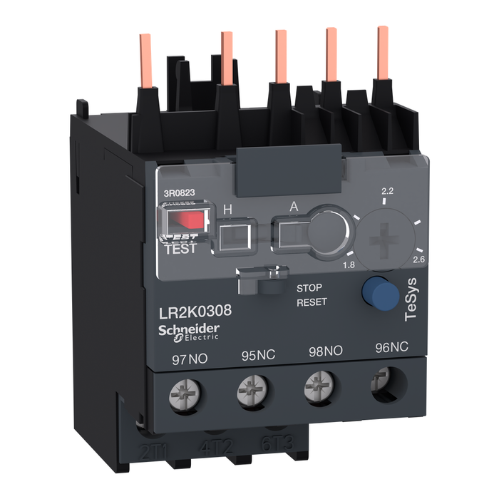 LR2K0308 - Differential thermal overload relays, TeSys K, 1.8 to 2.6A, class 10A