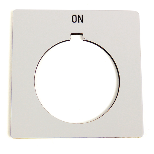 800H-W518 - Accesorios para 800T y 800H, placa de leyenda para 800H, estándar, abierta, blanca