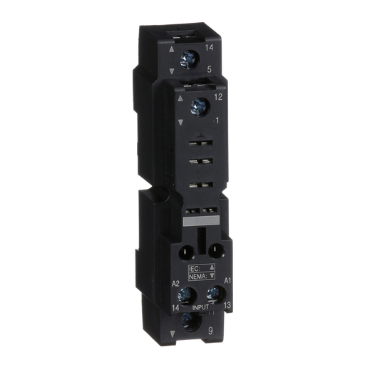 RPZF1 - Zelio, plugin relay socket, mixed contact, 16 A, 250 V, screw clamp, for RPM1 relays