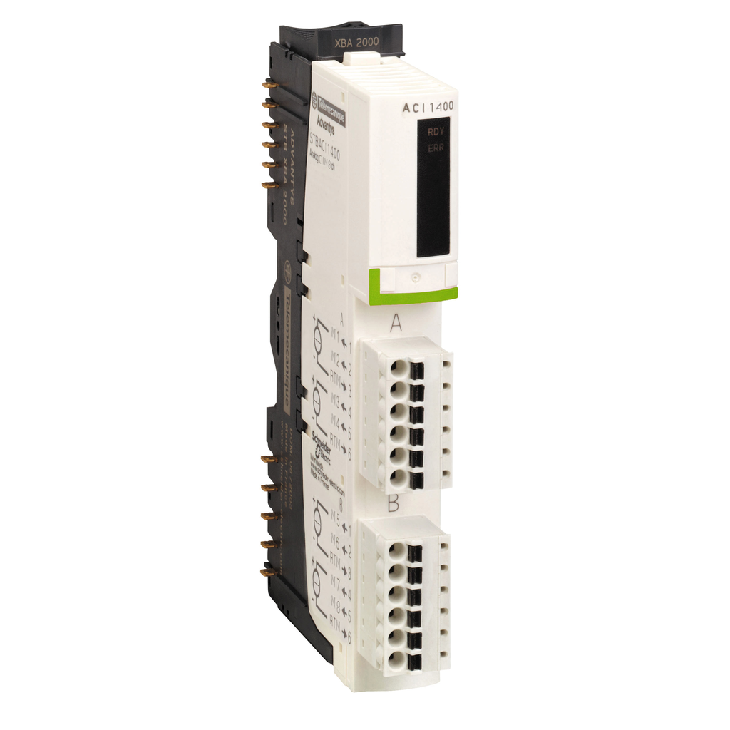 STBACI1400K - Kit de entrada analógica estándar, Modicon STB, 4 a 20 mA, 8 I, 15 bits con señal