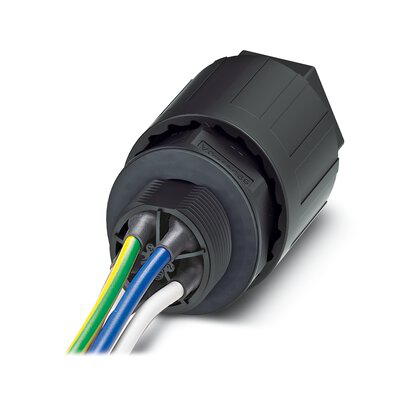 1410394 - QPD W 4PE6,0 12-20 M25 0,5 BK - Panel feed-through