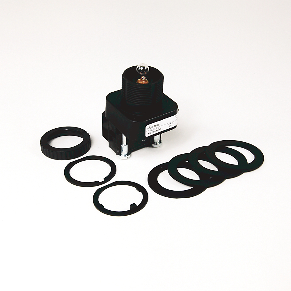 800H-PRD16G - Luz piloto tipo 4/4X/13 de 30,5 mm, doble entrada (diodo), incandescente, verde, 120 V CA, 50/60 Hz