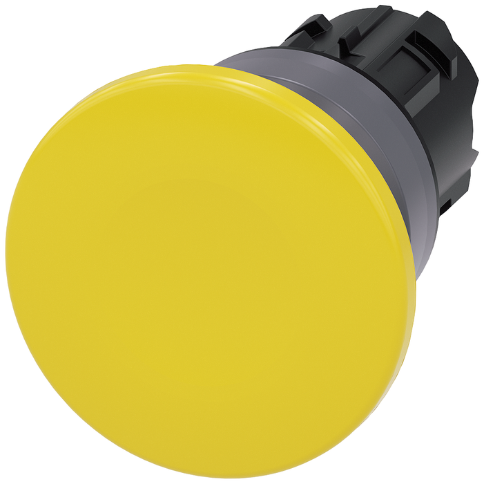 3SU10301BD300AA0 - PUSHBUTTON, MOM, YEL, MH CAP O40MM