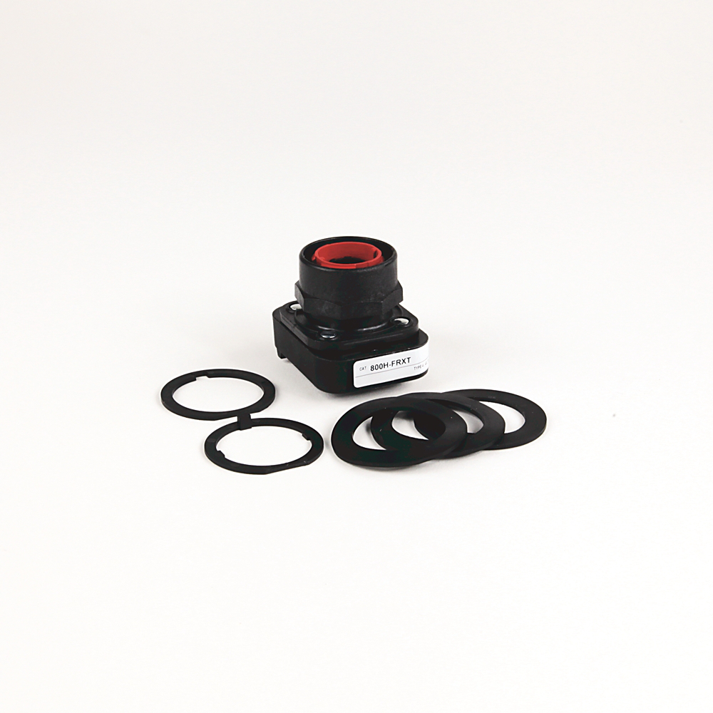 800H-FRXTQH2RAV - 30.5mm Type 4/4X/13 2 Pos. PB-Illum., Push-Pull/Twist, Red, Mushrm Hd, LED, 12-130V AC/DC, 1 NO-1 NC PenTUFF