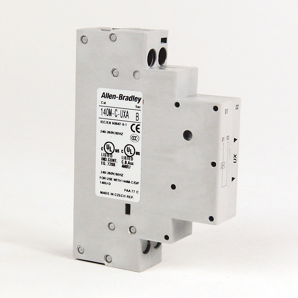 140M-C-UXN - Accesorios 140M - Marcos C, RC, D y F, Disparo por Subtensión, Montaje en el Lado Izquierdo, 380-400 V 50 Hz, 440-460 V 60 Hz