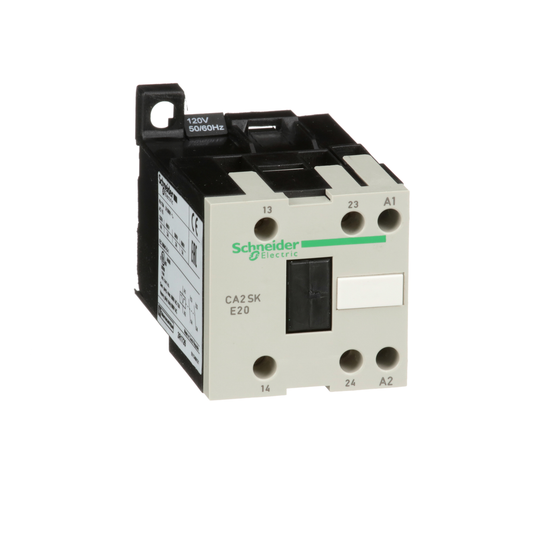 CA2SKE20G7 - Relé de control TeSys SK, 2 NA, 600 V, bobina de 120 V CA, 50/60 Hz