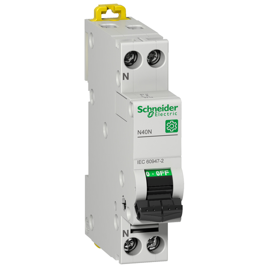 M9P22625 - Disyuntor miniatura (MCB), Multi9 N40N, 1P+N, 25 A, curva C, 10 kA (IEC/EN 60947-2)