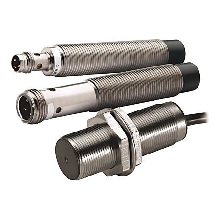 872C-A1N8-A2 - Sensor de proximidad, CA de 2 hilos, 8 mm de diámetro, tubular rectangular de latón niquelado, estándar, distancia de detección de 1,5 mm, blindado, salida NA, cable de PVC (2 conductores)