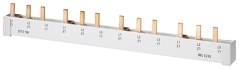 5ST3708 - BUSBAR, FULLY INSULATED, 3-PHASE, 214MM