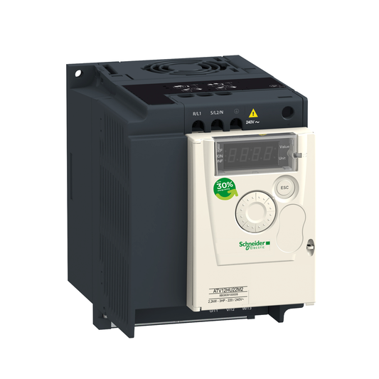 ATV12HU15M2TQ - variable speed drive, Altivar 12, 1.5kW, 2hp, 200 to 240V, 1 phase, with heat sink, lot of 7