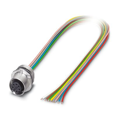 1239170 - SACC-E-FS-8CON-M16/0,5-0,08SCOX - Conector de dispositivo de montaje frontal