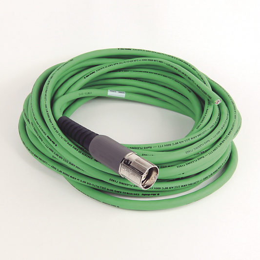 2090-CFBM7DF-CEAF12 - Cable SpeedTEC, solo retroalimentación de motor, conector DIN SpeedTec, extremo de accionamiento, cable libre, codificador de alta resolución/resolutor SIN/COS, continuo-flexible, 12 metros