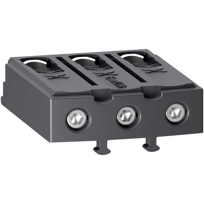 LAD96560 - Terminal block, TeSys Deca, Everlink BTR screw connectors, 3P, for contactors LC1D40A-D80A