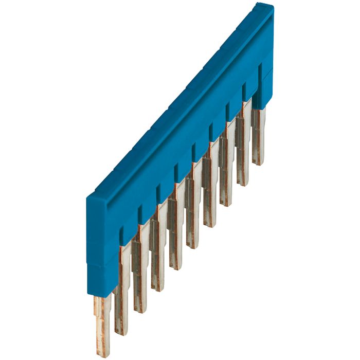 NSYTRAL410BL - Plug-in bridge, Linergy TR, 10 points, for 4mm² terminal blocks, blue, 10 way, set of 10