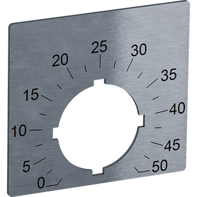 1SFA611930R1252 - LEGEND PLATE FOR 50KOHM POTENTIOMET
