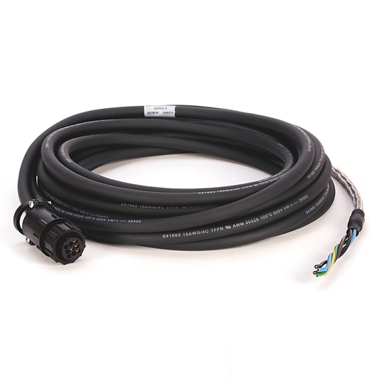 2090-CPWM6DF-16AA07 - Cable de alimentación, circuito M, plástico, cable D, 16 AWG, estándar, 7 m