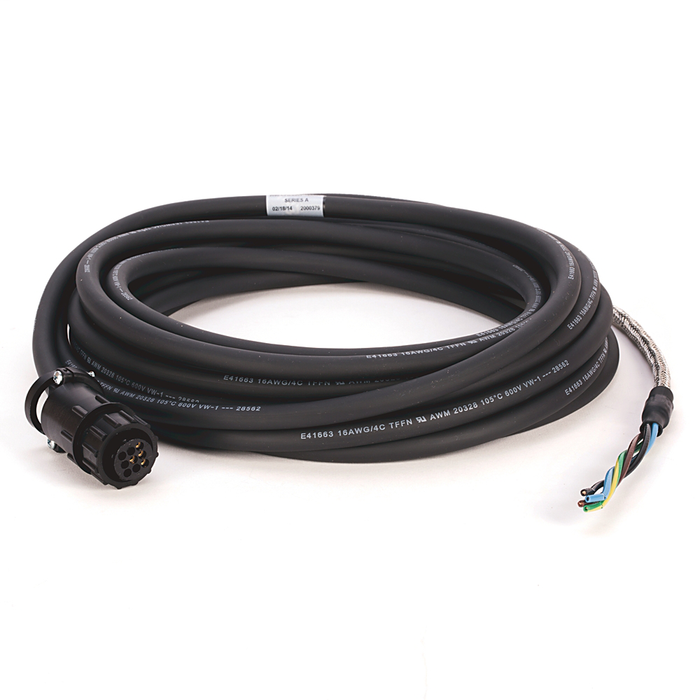 2090-CPWM6DF-16AA07 - Cable, Power,M-Circ. Plastic,,D-Flying Lead,16AWG,Std,7M