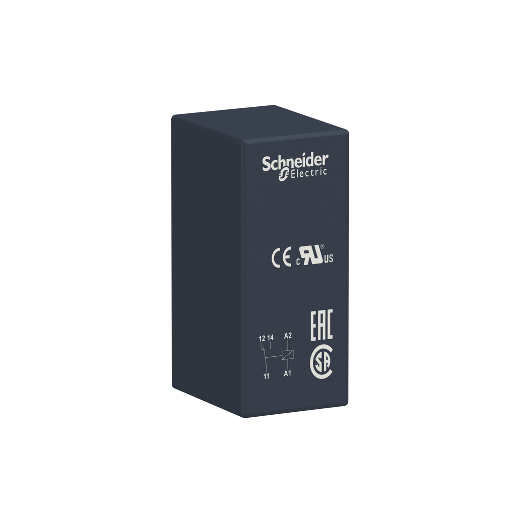 RSB1A120M7 - Relé enchufable de interfaz, relés electromecánicos Harmony, 12 A, 1 CO, 220 V CA