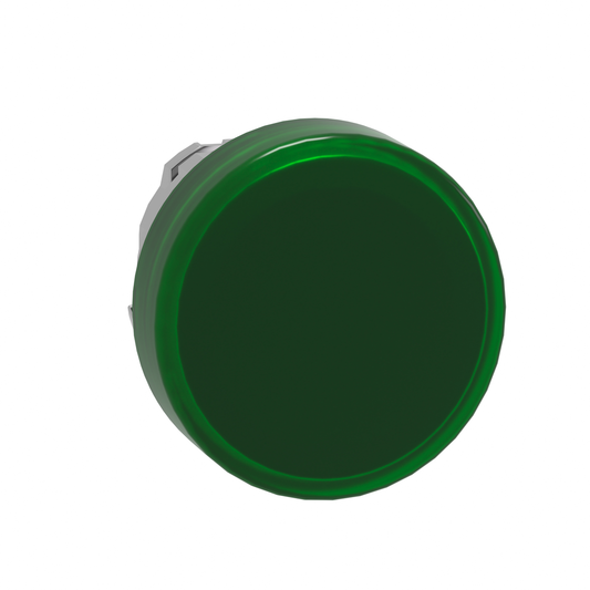 Cabezal para luz piloto, Harmony XB4, metal, verde, 22 mm, LED universal, lente lisa (Cantidad: 300)