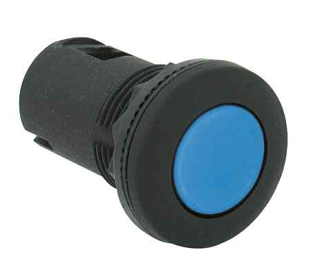 800FM-R611 - 800F Reset, Round Metal (Type 4/13, IP66), Blue, R, Standard Pack (Qty. 1)
