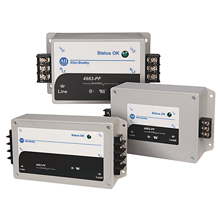 4983-PF240-05 - Protección contra sobretensiones y filtros 4983, montaje en panel/brida, filtro UL 1283, 230-240 V CA, 5 A, sin configuración de polos