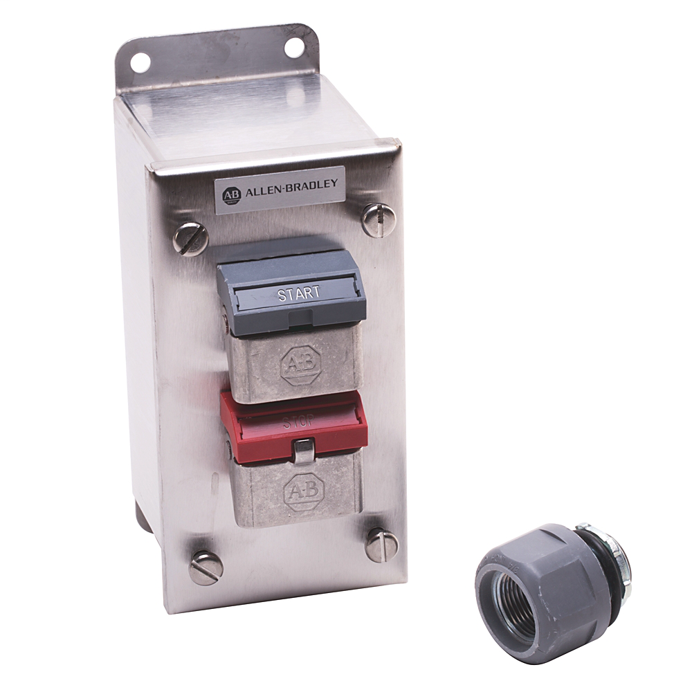 800H-2HA4T - Estación ensamblada tipo 4X 800H, acero inoxidable, operación con funda.