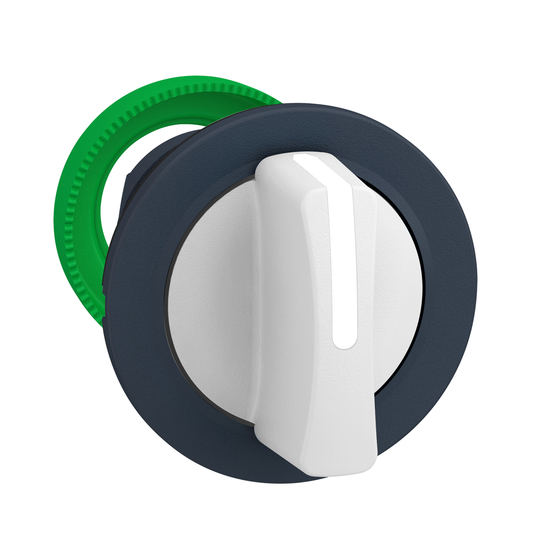 ZB5FD801 - Cabezal para selector, Harmony XB5, montaje empotrado blanco, 3 posiciones, retorno de derecha a centro