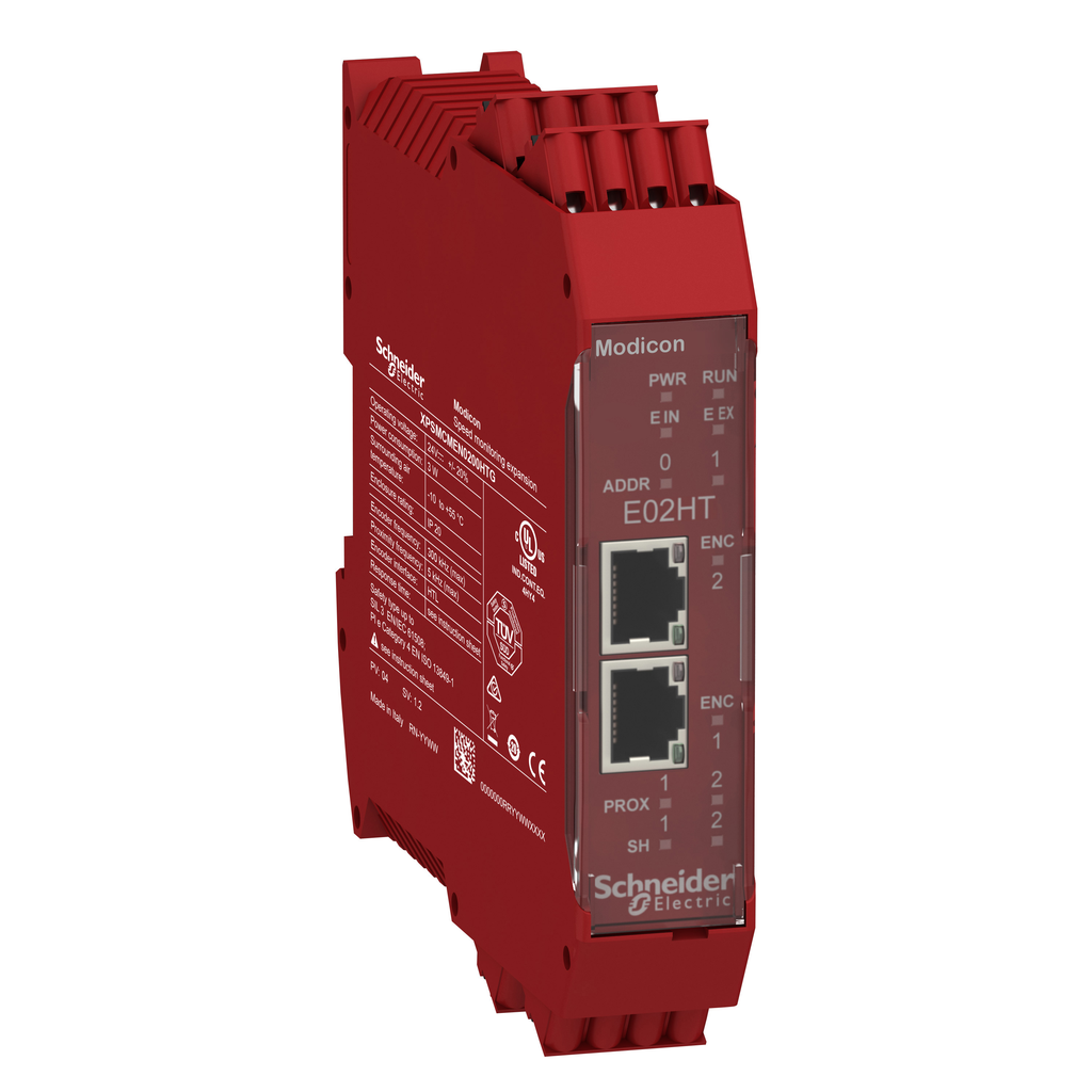 XPSMCMEN0200HTG - Módulo de expansión, Modicon MCM, monitorización de velocidad, codificador 2 HTL, resorte