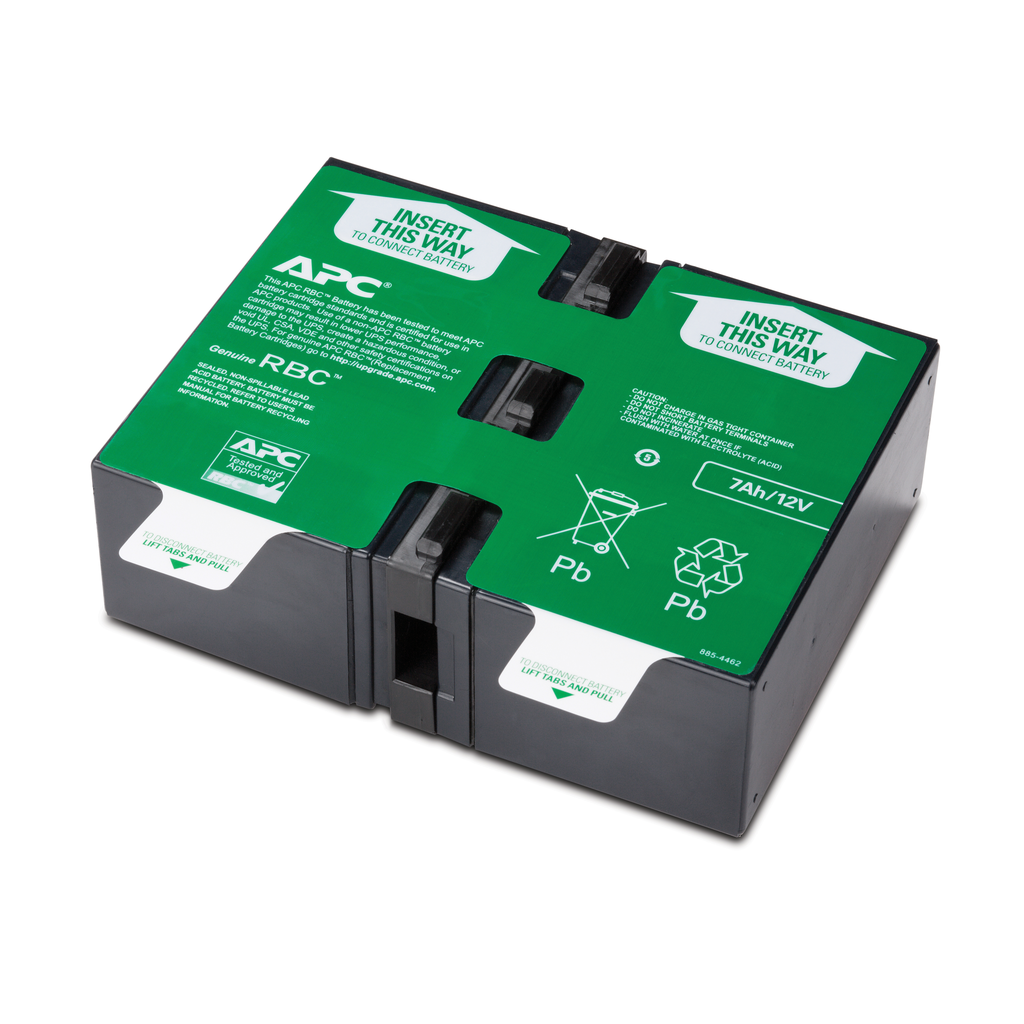 APCRBC123 - Cartucho de batería de repuesto APC, batería VRLA, 7 Ah, 24 V CC, garantía de 2 años