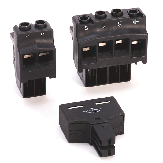 2198-H040-ADP-IN - Kinetix 5500 Frame 1 and 2 connectors for the first drive in a multi-axis system.