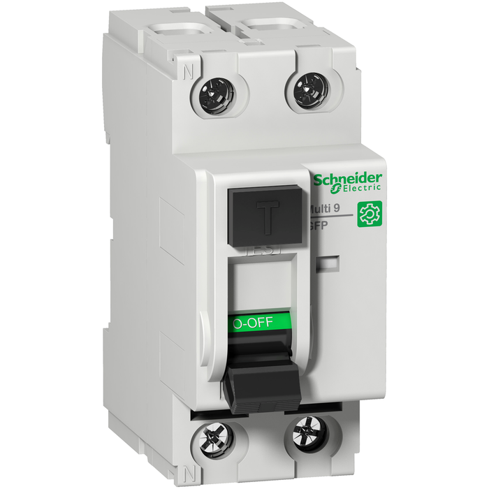 M9R84240 - Residual current circuit breaker (RCCB), Multi9 GFP, 2P, 40A, A-SI type, 300mA