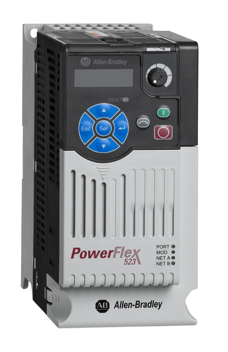 25A-E6P6N104 - PowerFlex 523 AC Drive, 600 VAC, 3 Phase, 5 HP, 4 kW Normal Duty; 5 HP, 4 kW Heavy Duty, Frame B, IP20 NEMA / Open Type, No Filter