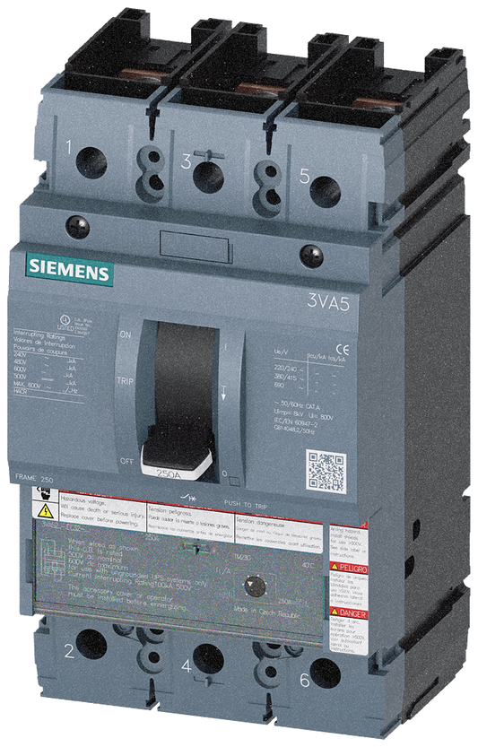 3VA5210-5EC32-0AA0 - TUERCA BRKR 3VA52 3P 100A 35KA FTAM