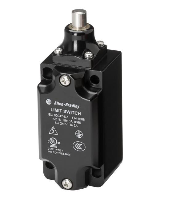 802K-MDPS11E - Limit Switch, Non-Safety, Dome Plunger, 1 N.C./1 N.O., Snap Action, 1/2 NPT Conduit