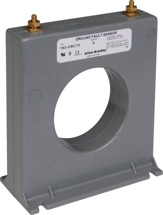 193-CBCT3 - 193, 193S E1 Plus & E3 Plus Solid State Overload Relay Accessories, 63 mm Core Balanced Ground Fault Sensor (for use with 100-C09...C85, 100-D95...D180, NEMA Size 00..4)