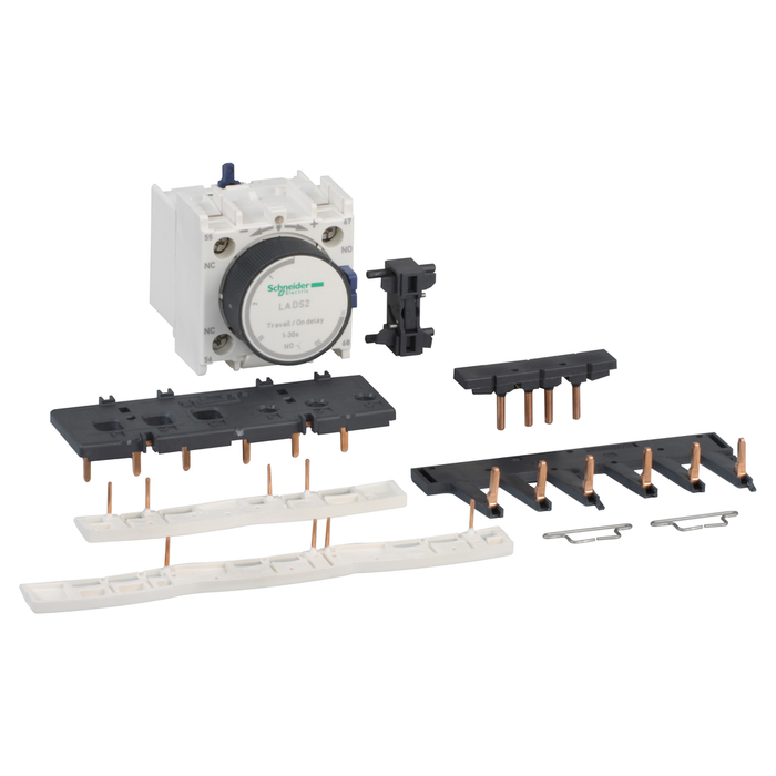 LAD91217 - Kit for star delta starter assembling, for 3 x contactors LC1D09-D38 star identical, with timer block