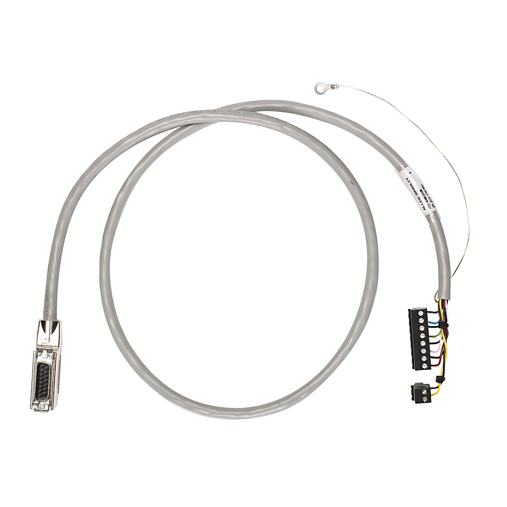 1492-ACABLE010B - Pre-wired Cable for 1746-NO4I & -NO4V Analog Outputs, 5 twisted-pair conductors, #22 AWG, shielded, w1746-RT26 & -RT27 connector & AIFM 15-Pin D-shell connector, length 1.0 meter (3.28 feet)
