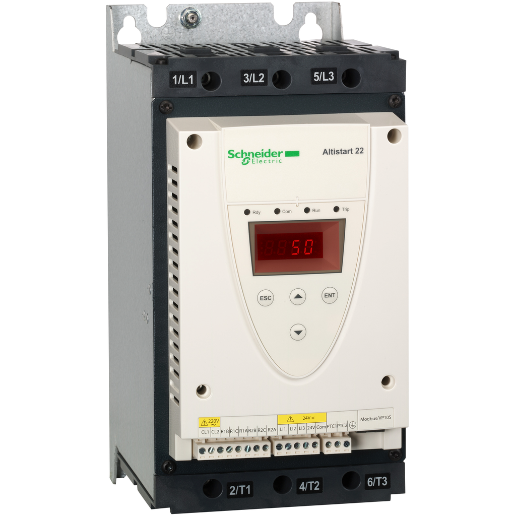 ATS22D88Q - Arrancador suave para motor asíncrono, Altistart 22, control 230 V, 230 a 440 V, 22 a 45 kW