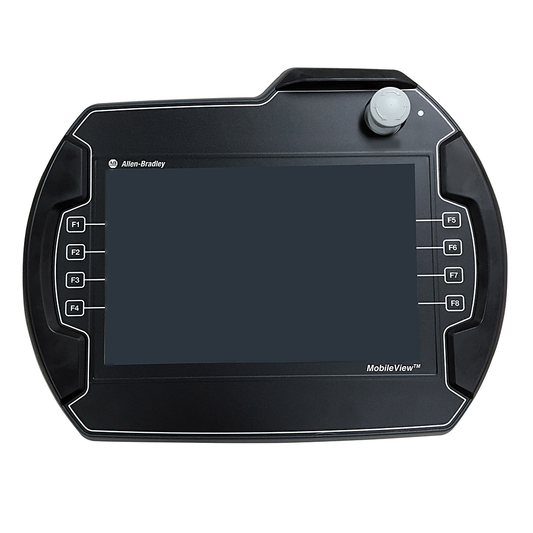 2711T-F10G1N1 - MobileView, 10 in Display, Grey STOP, Enabling Switch, Grey Stop Button, Touch/Function Keys